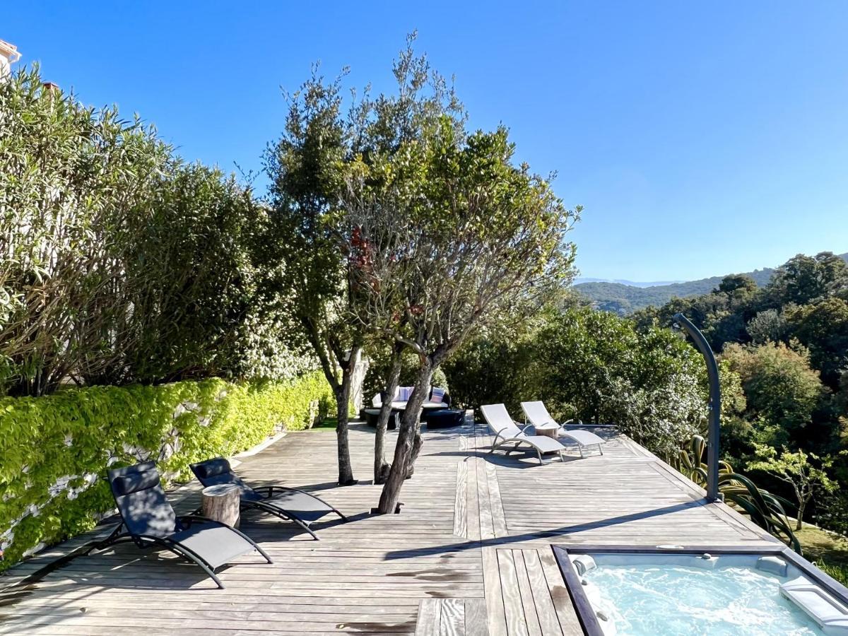 F2 Avec Jacuzzi, Petanque, A 3 Min Mer, Dans Grande Propriete Porticcio  Exteriér fotografie